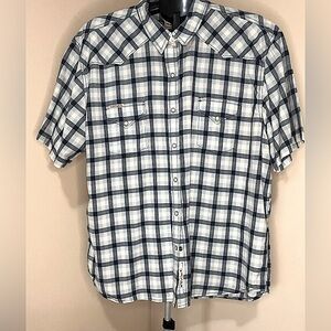 Western Lucky Brand XXL Men’s 100% Cotton Plaid Shirt.